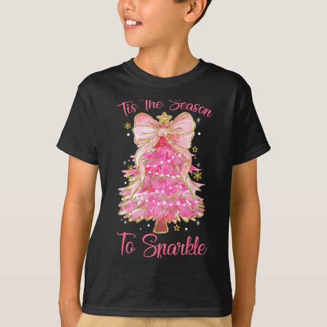 Camiseta Tis The Season Sparkle Christmas Tree Xmas Women G (Frente)