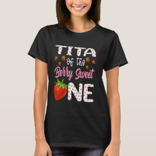 Camiseta Tita Do Berry Sweet One Strawberry First Birth