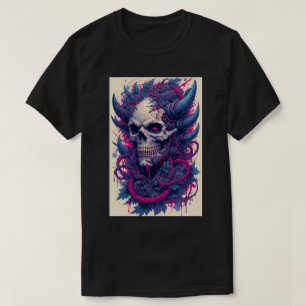 Camiseta Titan Ataque Anime Japonês Caveira Ceifador Gótico
