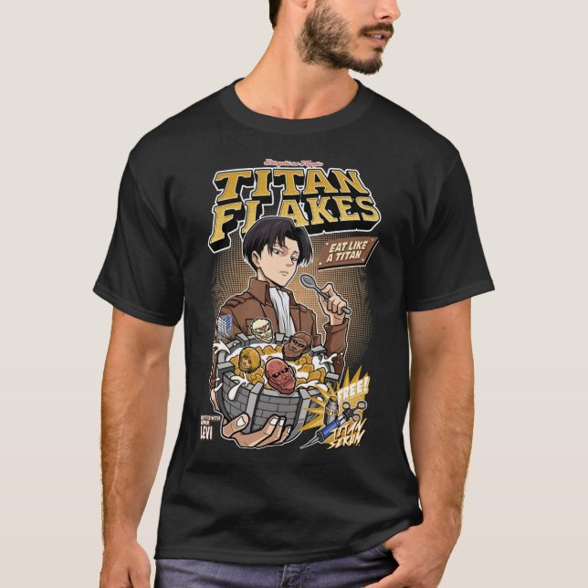 Camiseta Titan Flakes ( Shingeki no Kyojin ) Classic T-Shi (Frente)