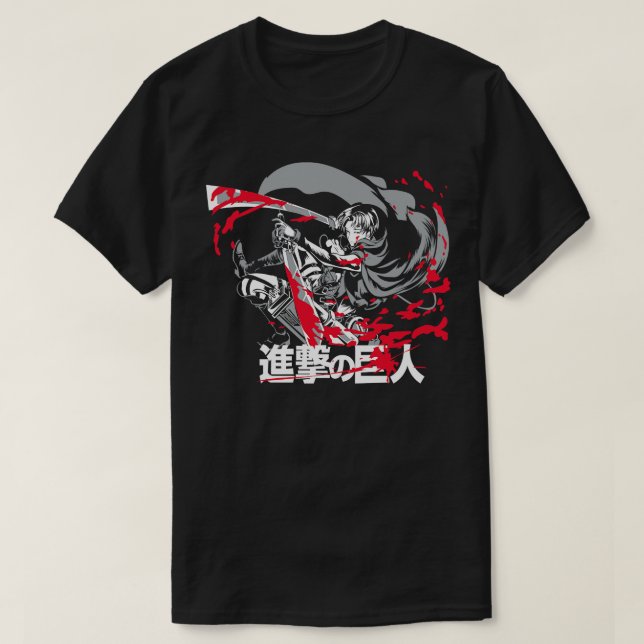 Camiseta Titan Intense Levi Ackerman (Frente do Design)