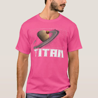 Camiseta Titan Moon Saturn Planet Solar System Astronomia