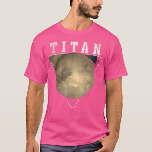 Camiseta Titan Moon Saturn Planet Solar System Astronomia