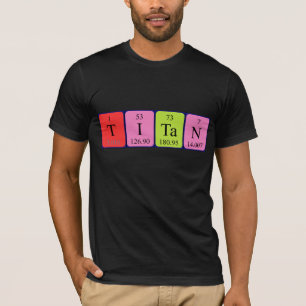 Camiseta Titan periodicamente mesa name shirt