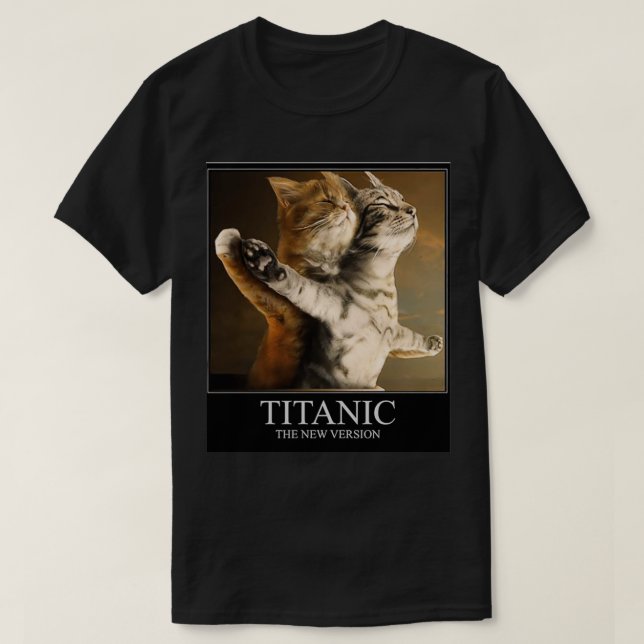 Camiseta Titanic Cats Essential TSirt (Frente do Design)