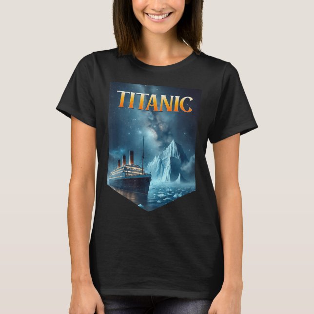 Camiseta Titanic Cruise Ship Iceberg 1912 Rms Voyage Men Wo (Frente)