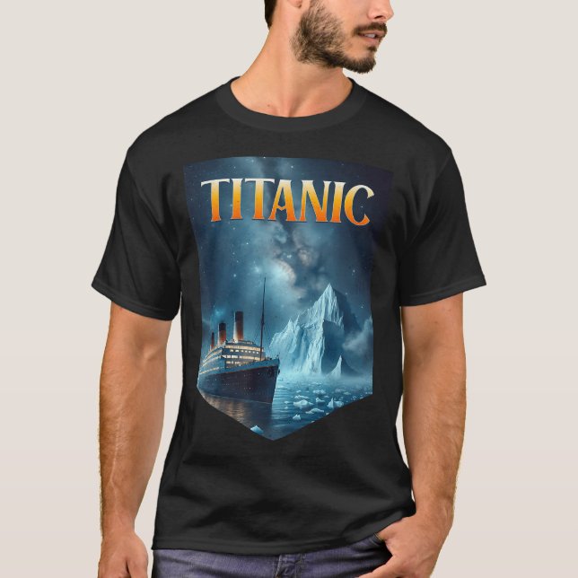 Camiseta Titanic Cruise Ship Iceberg 1912 Rms Voyage Men Wo (Frente)