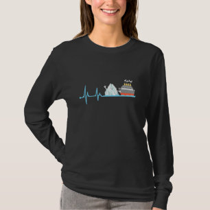 Camiseta Titanic Heartbeat Funny Iceberg RMS Cuise Ship Boy