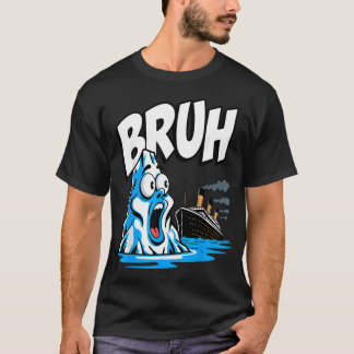 Camiseta Títanic Iceberg Meme Engraçado - Titanic Kawaii
