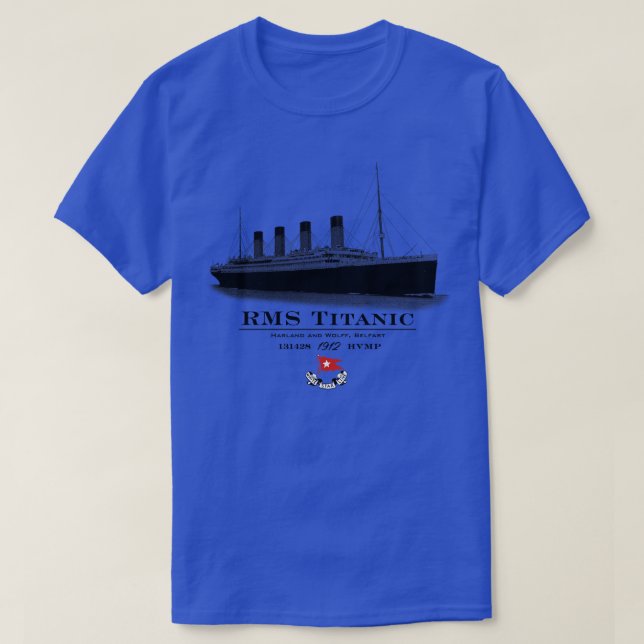 Camiseta Titanic RMS (Frente do Design)