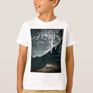 Camiseta Titanic RMS sob o mar e Icebergs Vintage