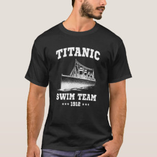Camiseta Titanic Titanic Natação Team Humor Vintage