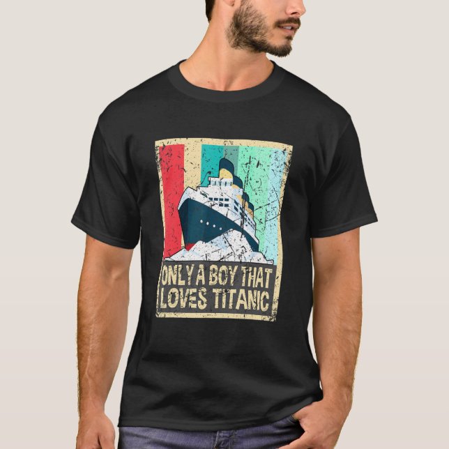 Camiseta Titanic Titanic Naufrágio Navio Naufrágio Brinqued (Frente)