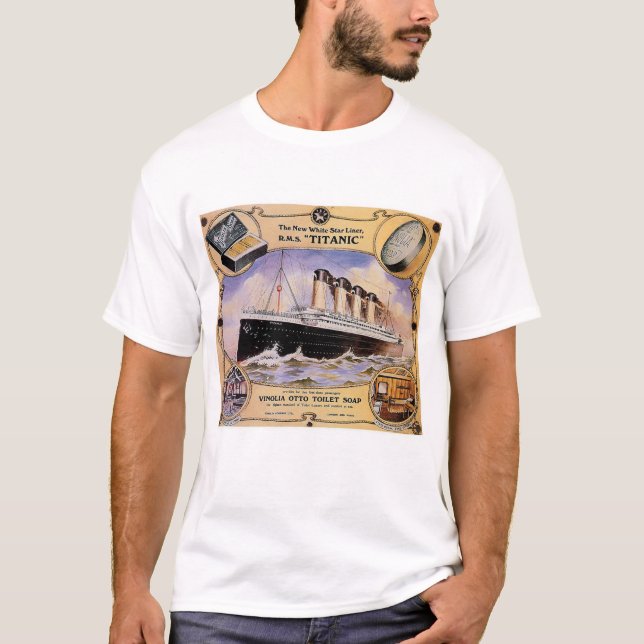 Camiseta Titanic Vintage Soap Ad (Frente)