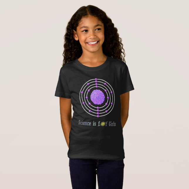 Camiseta Titanium Atom Science é para meninas (Frente Completa)