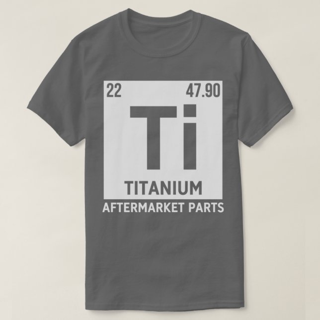 Camiseta Titanium Partes De Mercado Ti Elemento Surger (Frente do Design)