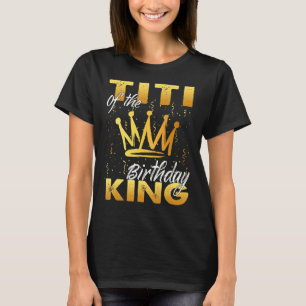 Camiseta Titi da Coroa de Aniversário Real do Rei Aniversár