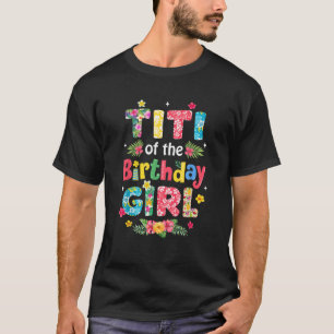 Camiseta Titi da Menina do Aniversário Decoração de Festa F