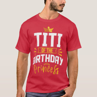 Camiseta Titi do aniversário do aniversário da Princesa Pri