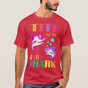 Camiseta Titi Do Bebê Aniversário Tubarão Titi Tubarão Mães
