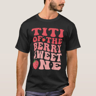 Camiseta Titi Do Berry Sweet One primeiro aniversario Straw