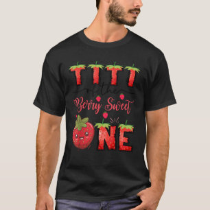 Camiseta Titi Do Berry Sweet One Strawberry First Birth