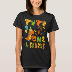 Camiseta Titi Do primeiro aniversario Um-Surus Dinossaur Pa