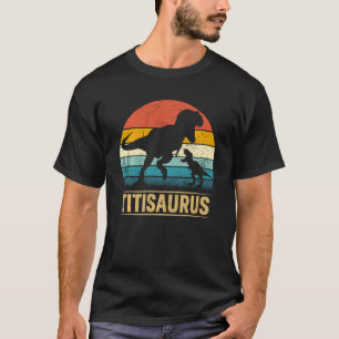 Camiseta Titi Saurus Rex Dinosaur Titisaurus Funny Mãe S