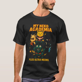 Camiseta Title My Neko Academia Plus Ultra Meows girl boy f