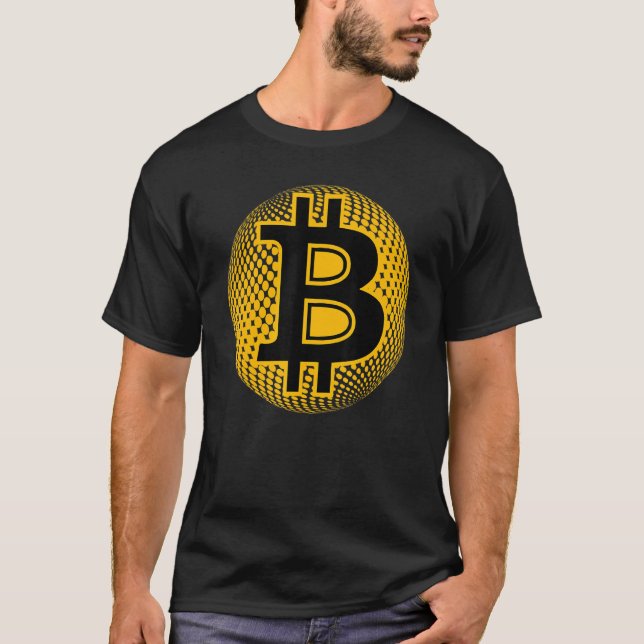 Camiseta Titular da Cadeia de Bloqueios da Criptomoeda Bíbl (Frente)