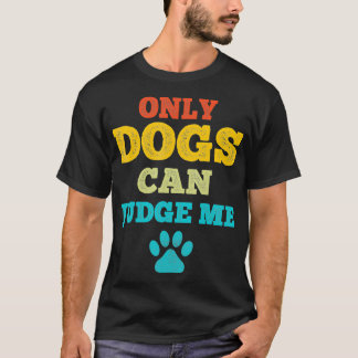 Camiseta Titular do Retro Funny Pet Puppy Design para Homen