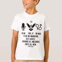 Título 3:2 KJV Bíblia Verse Cote Menino