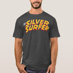 Camiseta Título clássico do surfista prateado essencial a s