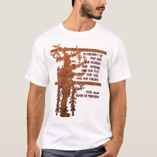 Camiseta Título da liberdade: Livro da história do Mormon