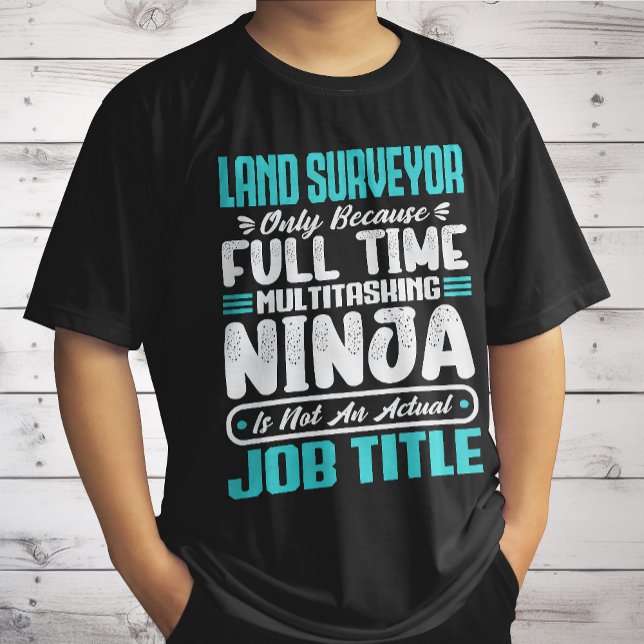 Camiseta Título da Profissão de Agrimensor Habilidade de To (Criador carregado)