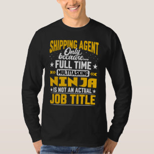 Camiseta Título da Tarefa do Agente de Entrega