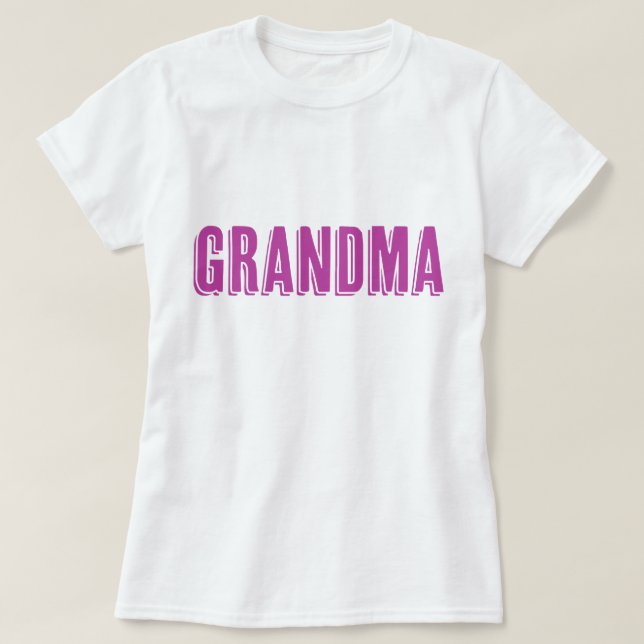 Camiseta Título da vovó (Frente do Design)