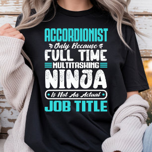 Camiseta Título de Emprego de Acordionista - Instrumentista