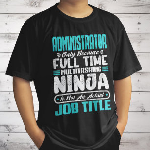 Camiseta Título de emprego de administrador profissão habil