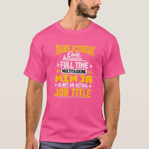 Camiseta Título de Emprego de Contabilista em Treinamento F