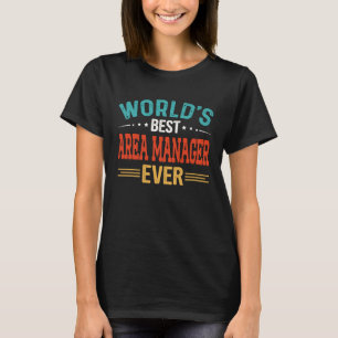 Camiseta Título de Emprego de Gerente de Área Melhor do Mun