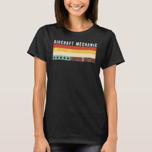 Camiseta Título de emprego de mecânico de aeronaves Profiss
