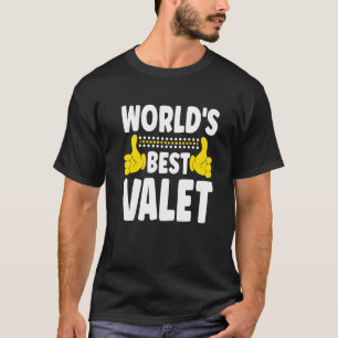 Camiseta Título de Emprego de Valet do Mundo Melhor Profiss
