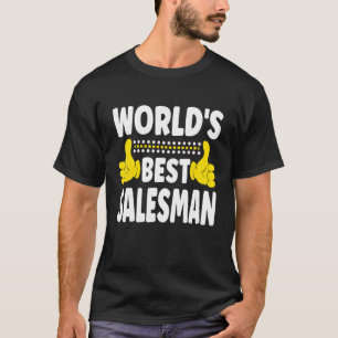 Camiseta Título de emprego do Melhor Vendedor do Mundo Pro
