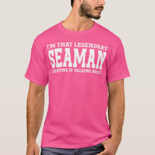Camiseta Título de Emprego Marinheiro Funcionário Engraçado