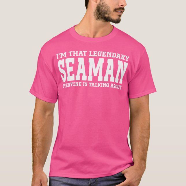 Camiseta Título de Emprego Marinheiro Funcionário Engraçado (Frente)