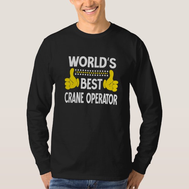 Camiseta Título de Emprego Operador de Guindaste Mais Quali (Frente)