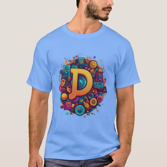 Camiseta título de gravação e descrição para a web de desig (Frente)