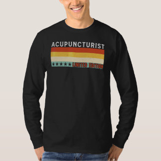 Camiseta Título de Profissão de Acupunturista Trabalhador A
