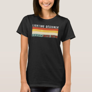 Camiseta Título de Profissão de Projetista de Iluminação Tr